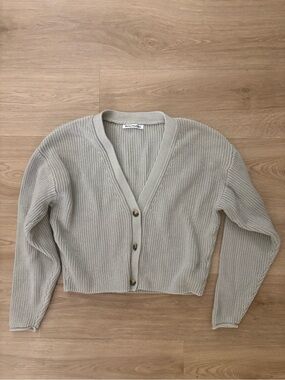 Reformation cotton cardigan sweater